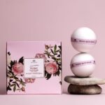 Magrada, Luxurious Peony Bath Bomb With Vitamin E - Set of 4 Bombs