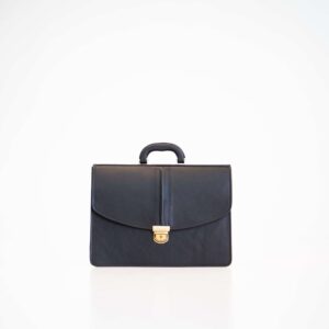 Leather Briefcase No. 99 – Black