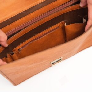 Leather Briefcase No. 99 – Cognac