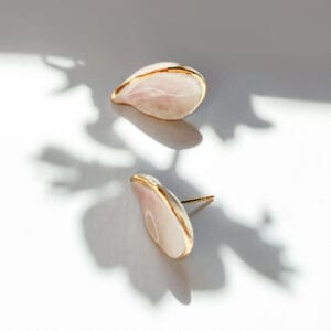 Wild Cherry Leaf STUD – Earrings