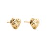 Stud Earrings HEART - Gold