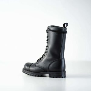 516 aka High Aviator Boots – Black