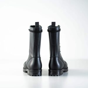 516 aka High Aviator Boots – Black
