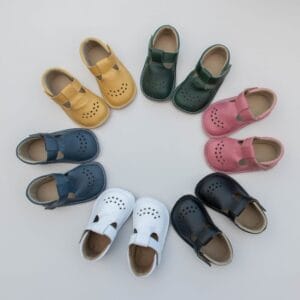 Leather Kids’ Shoes Lusti – Dark Green