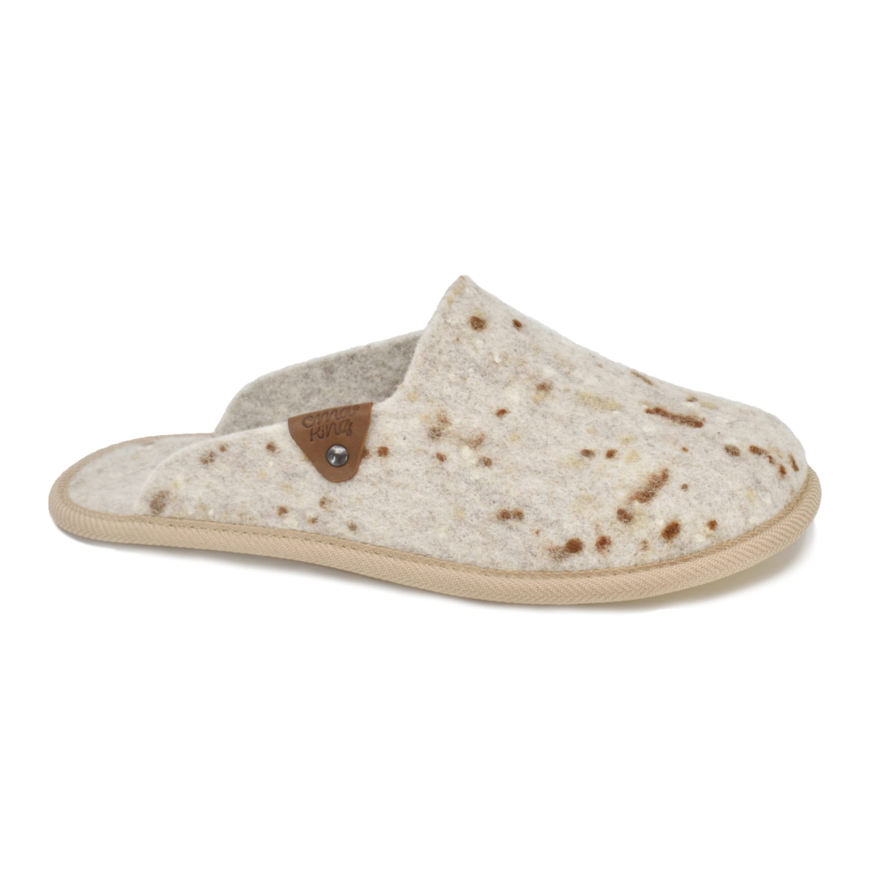 Natural felt slippers Pelsi - Beige