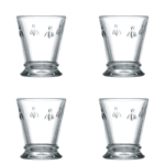 Bee Water Glasses Set of 4, 250ml