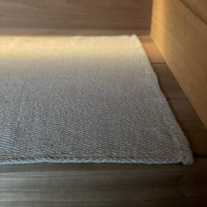 Linen Sauna Seat Cover – Beige