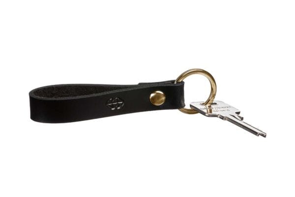 Close to You Leather Keychain – Black