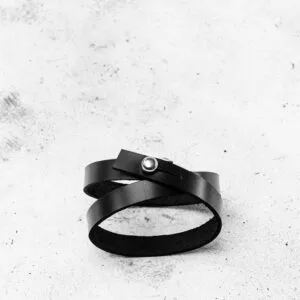 Arm Your Arm Leather Wristband x2