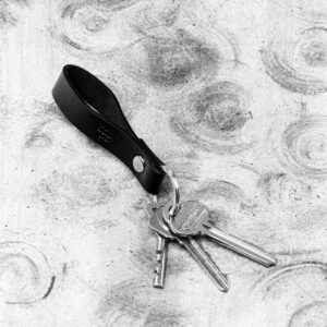 Close to You Leather Keychain - Black