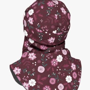Merino Balaclava For Kids BREM - Winter Flowers