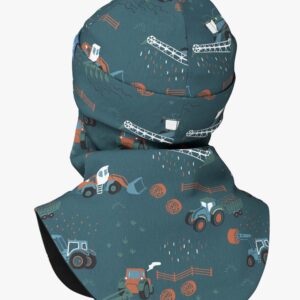 Fleece Balaclava For Kids FERN - Tractors