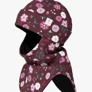 Fleece Balaclava For Kids FERN - Winters Flowers