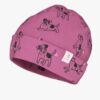 Kids Hat-Beanie For Autumn And Spring KLAUS - Pink Dogs