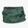 Kids Merino Neck Tube MOKKA - Green Dogs