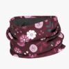 Kids Merino Neck Tube MOKKA - Winter Flowers