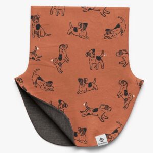 Kids Merino Neck Warmer MIKEL - Copper Dogs