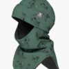 Merino Balaclava For Kids BREM - Green Dogs