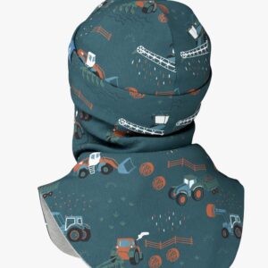 Thermal Merino Balaclava For Kids CLAVAN - Tractors