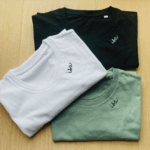 Embroidered Collar Organic Cotton T-shirt "Isa" (EE)