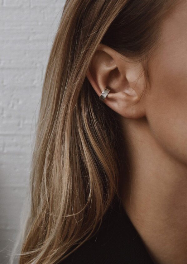 Flat Ear Cuff – Silver