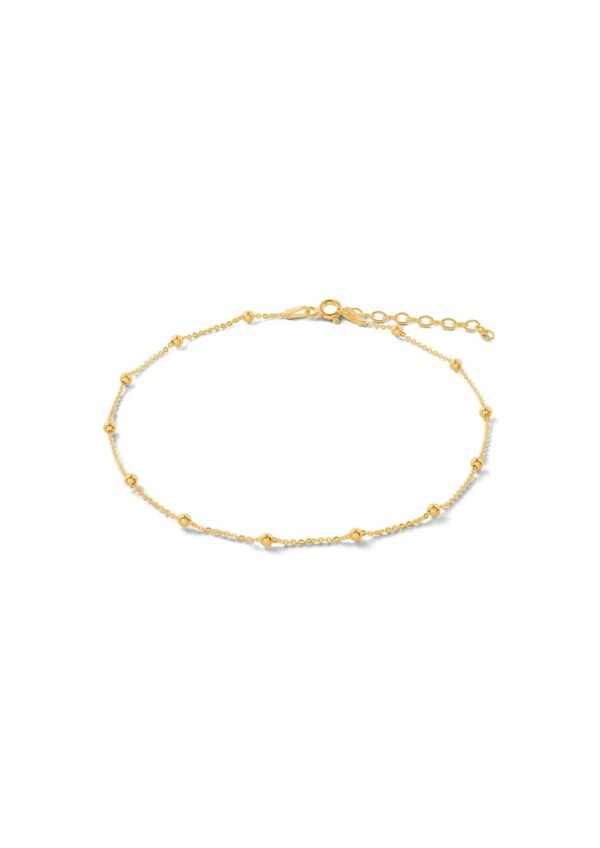 Mini Bubble Anklet – Gold