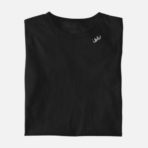 Embroidered Collar Organic Cotton T-shirt “Isä” (FIN)