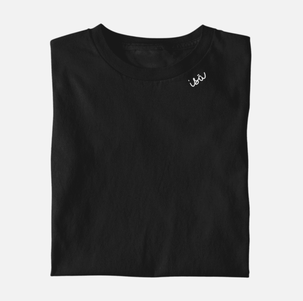 Embroidered Collar Organic Cotton T-shirt “Isä” (FIN)