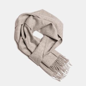 Natural Baby Alpaca Wool Scarf – Exclusive 180
