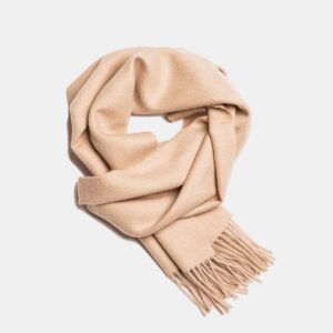 Natural Baby Alpaca Wool Scarf – Exclusive 180