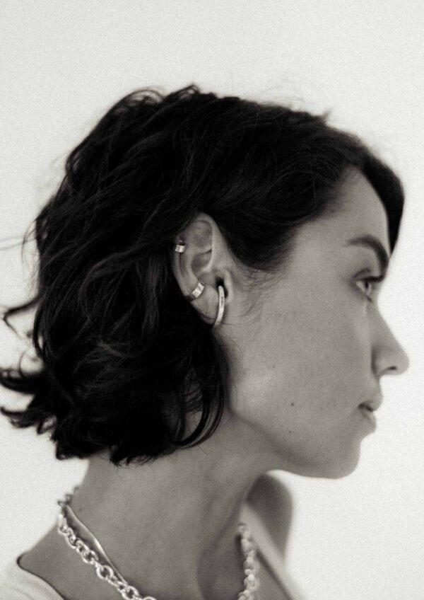 Flat Ear Cuff – Silver