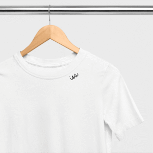 Embroidered Collar Organic Cotton T-shirt “Isä” (FIN)