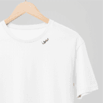 Embroidered Collar Organic Cotton T-shirt "Dad"