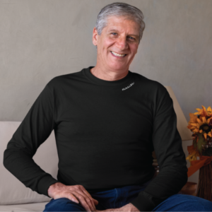 Embroidered Collar Organic Cotton Sweatshirt "Vanaisa" (EE)