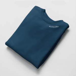 Embroidered Collar Organic Cotton Sweatshirt “Vanaisa” (EE)