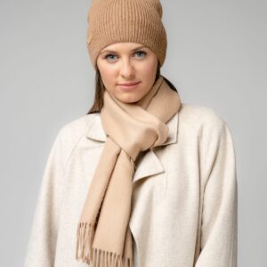 Natural Baby Alpaca Wool Scarf – Exclusive 180