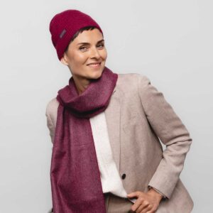 Natural Baby Alpaca Wool Fisherman's Rib Beanie