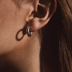 Ella Hoops Earrings – Silver