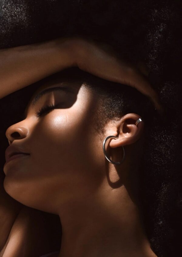 Flat Upper Ear Cuff – Silver