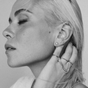Flat Upper Ear Cuff – Silver