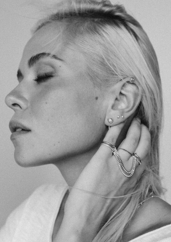 Flat Upper Ear Cuff – Silver