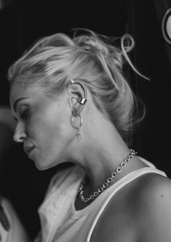 Flat Upper Ear Cuff – Silver