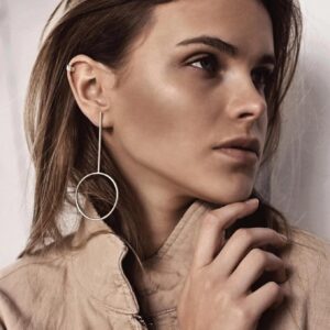Flat Upper Ear Cuff – Silver