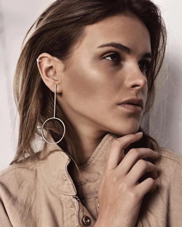Flat Upper Ear Cuff – Silver