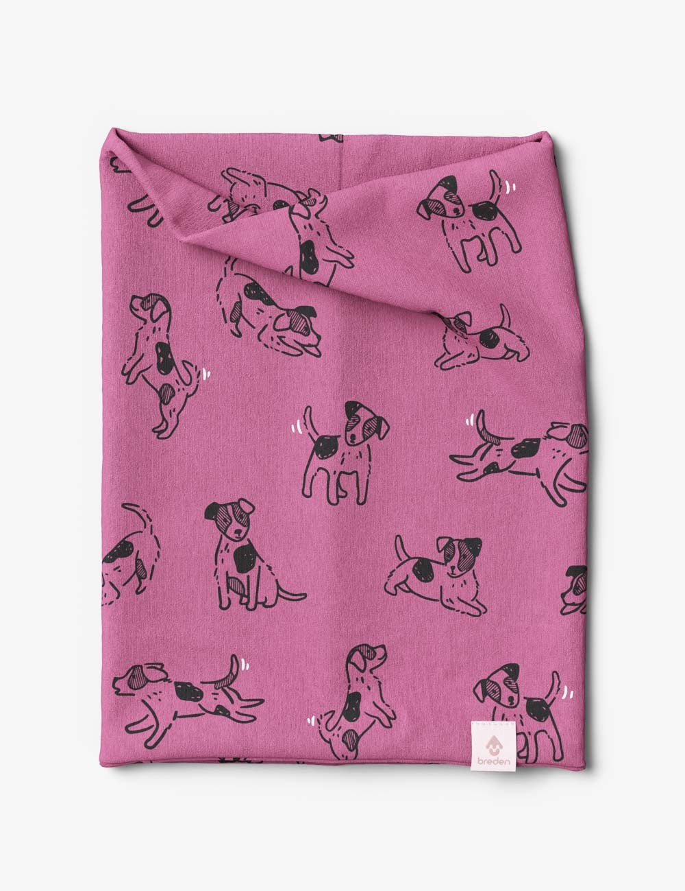 Kids Neck Tube For Autumn And Spring TOBIAS - Pink Dogs