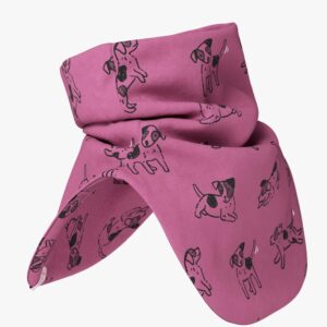 Kids Neck Warmer For Autumn And Spring TARON - Pink Dogs