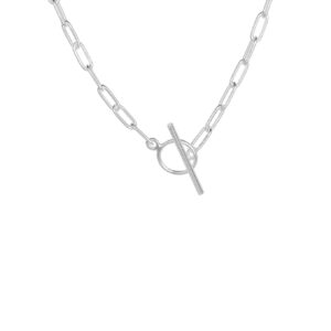 Paper Clip Choker – Silver