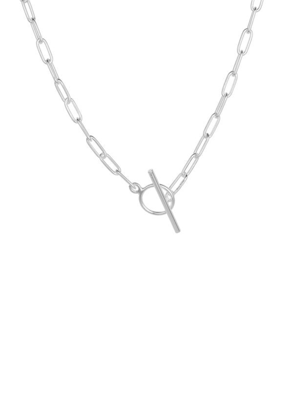 Paper Clip Choker – Silver