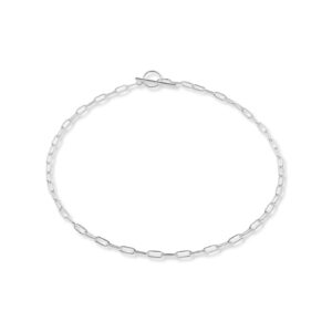 Paper Clip Choker – Silver