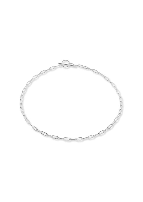 Paper Clip Choker – Silver